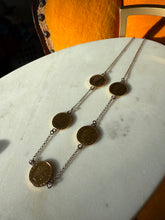 Load image into Gallery viewer, Milor Italy Gold Vermeil Coin Necklace 18”
