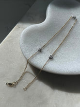 Load image into Gallery viewer, Celestial 14k Two-Tone Gold Ankle Bracelet 10.5”
