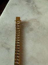 Load image into Gallery viewer, Gold Vermeil CZ Tennis Bracelet 8”
