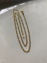 Load image into Gallery viewer, Figaro Vintage 14k Gold Necklace
