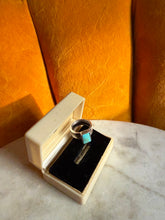 Load image into Gallery viewer, Turquoise Sterling Silver Ring Size 7
