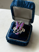 Load image into Gallery viewer, Opal Butterfly Sterling Silver Ring Size 7.75
