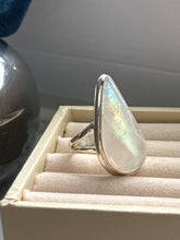 Load image into Gallery viewer, Chunky Moonstone Sterling Silver Ring Size 6
