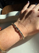 Load image into Gallery viewer, Vintage Two-Toned 10k Gold 1.25ctw Diamond Tennis Bracelet
