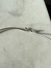 Load image into Gallery viewer, V-Shape Sterling Silver Torque Necklace 16”
