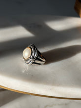 Load image into Gallery viewer, Pearl Sterling Silver &amp; 14k Gold Ring Size 6
