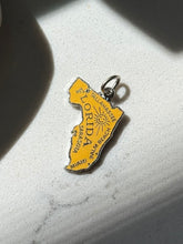 Load image into Gallery viewer, Vintage Yellow Enamel Florida Sterling Charm

