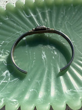 Load image into Gallery viewer, Blue Topaz Sterling Silver Cuff Bracelet 7”
