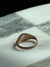 Load image into Gallery viewer, Victorian Moonstone 10k Rosey Gold Ring Size 5.75
