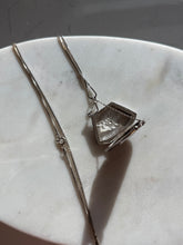 Load image into Gallery viewer, Vintage Floral Purse Sterling Silver Necklace 30”

