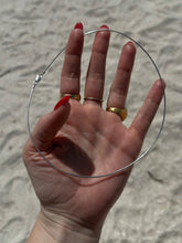 Load image into Gallery viewer, Vintage Sterling Silver Thin Omega Necklace
