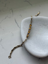 Load image into Gallery viewer, Citrine Gold Vermeil Bracelet 7.5”
