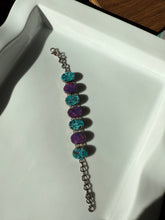 Load image into Gallery viewer, Chunky Sterling Silver Turquoise Bracelet
