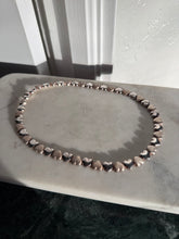 Load image into Gallery viewer, Italian Sterling Silver Heart Link Necklace 17”
