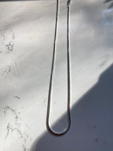 Load image into Gallery viewer, Rectangular Snake Link Sterling Silver Chain Necklace
