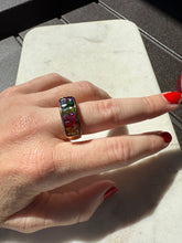 Load image into Gallery viewer, Rainbow Gold Vermeil Ring Size 7.25

