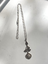 Load image into Gallery viewer, Antique Rose Sterling Silver Necklace
