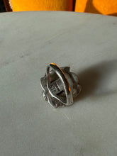 Load image into Gallery viewer, Vintage Turquoise Sterling Silver Ring Size 7
