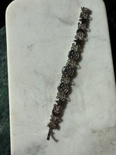 Load image into Gallery viewer, Vintage Celestial Silver Plated Costume Bracelet 7.15”
