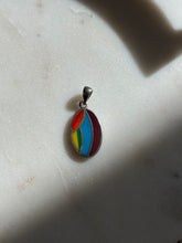 Load image into Gallery viewer, Rainbow Enamel Sterling Silver Pendant
