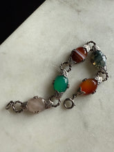 Load image into Gallery viewer, Scottish Agate Sterling Silver Bracelet 7.25”
