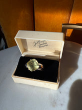 Load image into Gallery viewer, Chunky Yellow Sterling Silver Ring Size 9.25
