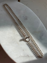 Load image into Gallery viewer, Sterling Silver Rolo Link Toggle Clasp Chain 19.5”
