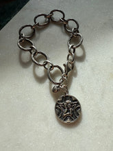 Load image into Gallery viewer, Vintage Sterling Silver Angel Charm Bracelet 8”
