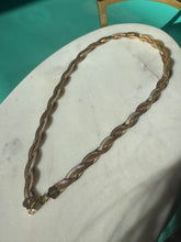 Load image into Gallery viewer, Italian Braided Dusted Gold Vermeil Chain 18”
