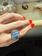 Load image into Gallery viewer, Chunky Sterling Silver Ring Size 10.5
