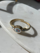 Load image into Gallery viewer, Vintage Enamel Floral Peekaboo Bangle Watch
