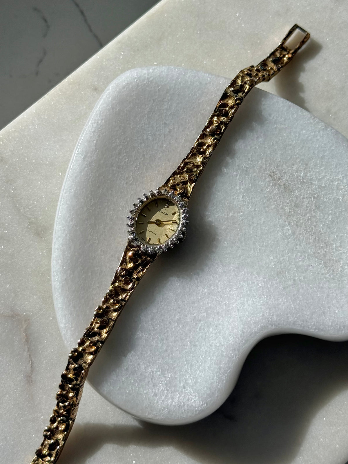 Vintage Elgin Gold Tone Wrist Watch