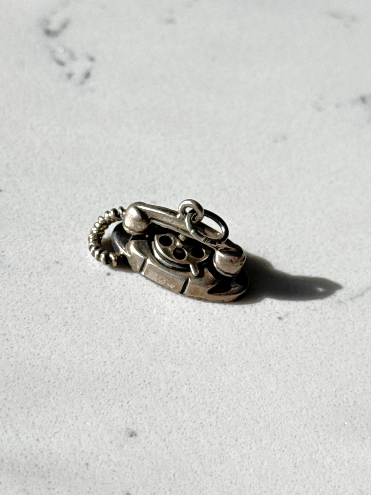 Vintage Beau Solid Sterling Silver Telephone Charm