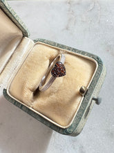 Load image into Gallery viewer, Red Diamond Sterling Silver Ring Size 9.25
