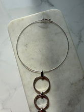 Load image into Gallery viewer, Modernist Sterling Torque Choker 15.5”
