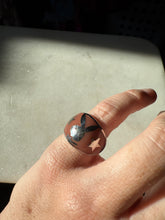 Load image into Gallery viewer, y2k Playboy Sterling Silver Ring Size 4.75
