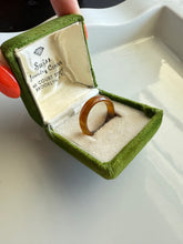 Load image into Gallery viewer, Brown Glass Stacker Band Ring Size 8
