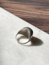 Load image into Gallery viewer, Vintage Etched Sterling Silver Dome Ring Size 8
