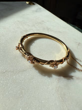 Load image into Gallery viewer, Opal 14k Gold Bangle Bracelet 6.25”
