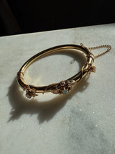 Load image into Gallery viewer, Opal 14k Gold Bangle Bracelet 6.25”
