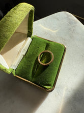 Load image into Gallery viewer, Synthetic Red Stone 14k Gold Band Size 4.75
