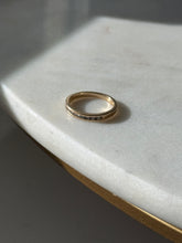 Load image into Gallery viewer, Vintage 14k Gold Natural Diamond Quarter Eternity Band Size 5
