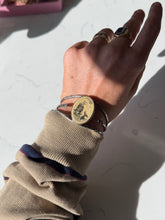 Load image into Gallery viewer, Scrimshaw Boat Sterling Silver Cuff Bracelet
