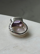 Load image into Gallery viewer, Chunky Amethyst Sterling Silver Ring Size 7

