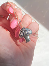 Load image into Gallery viewer, Mushroom Sapphire Sterling Silver Necklace
