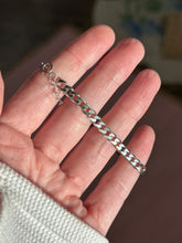 Load image into Gallery viewer, Sterling Half Cuban Half Tennis Bracelet
