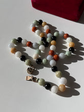 Load image into Gallery viewer, Vintage Jade Bead &amp; 14k Gold Necklace 21”
