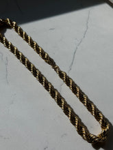 Load image into Gallery viewer, Vintage 12k Gold Fill Chunky Rope Chain 18”
