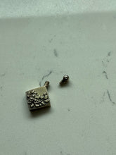 Load image into Gallery viewer, Floral Perfume Bottle Sterling Silver Pendant

