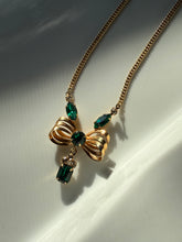 Load image into Gallery viewer, Vintage 12k Gold Fill Bow Necklace 19”
